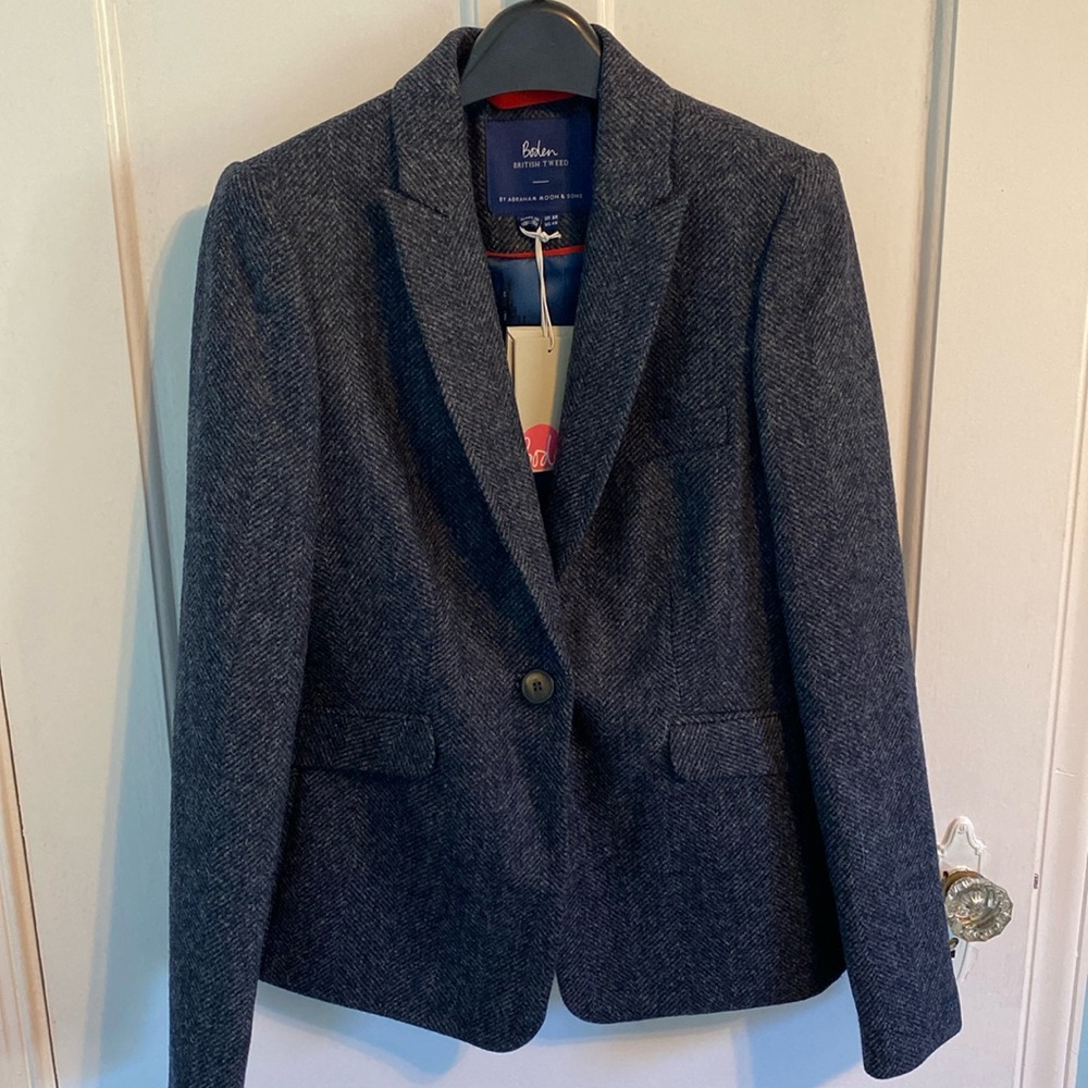 Boden 100% wool tweed jacket (new with tags)